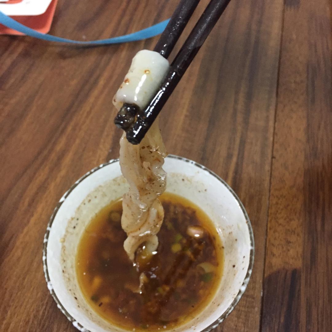 蒜蘸面（饺子皮版）