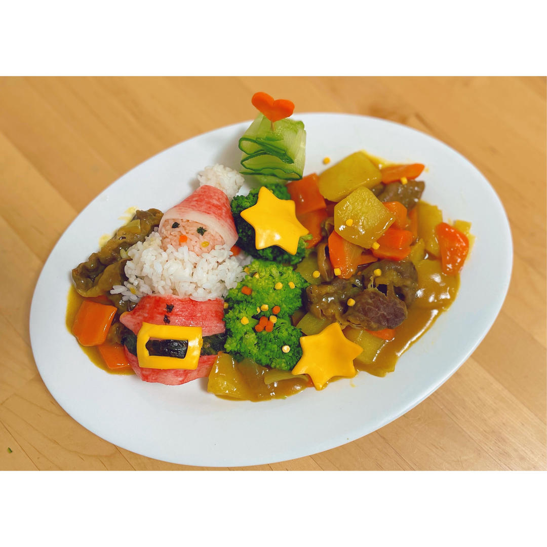圣诞老人咖喱肥牛饭