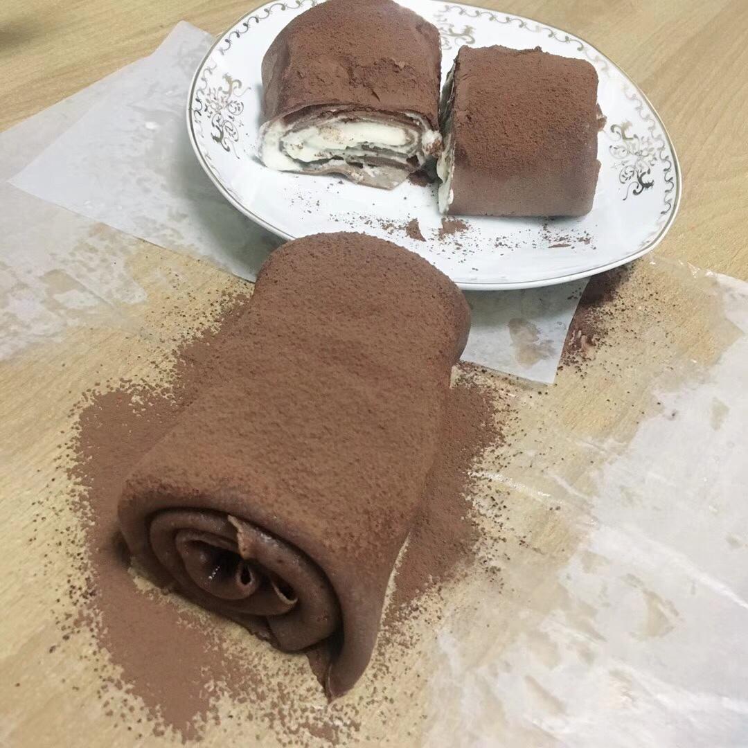 网红的毛巾卷蛋糕