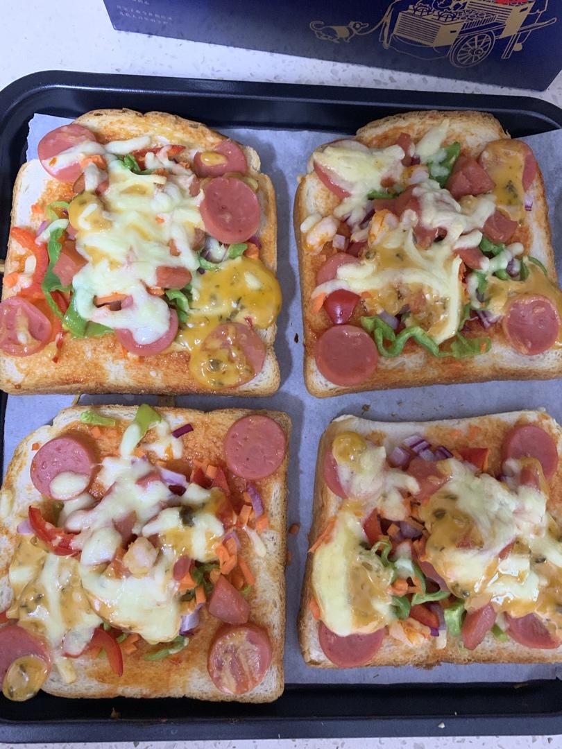 超好吃面包披萨🍕