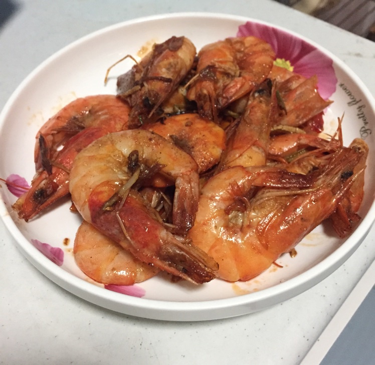 葱爆大虾