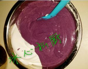 健康无油不上火紫薯蒸蛋糕的做法 步骤6