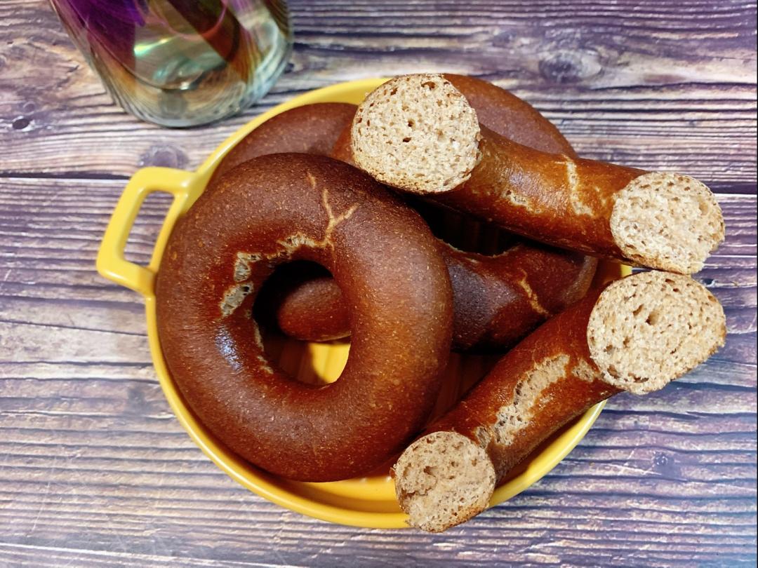 100%全麦碱水包无油无糖减脂餐健康主食