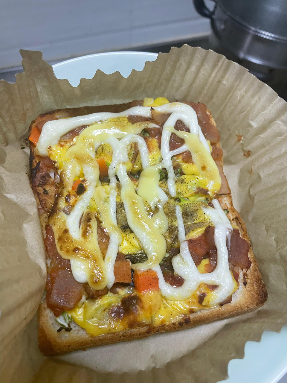 一人份吐司披萨【最好吃的披萨·快手营养早餐】