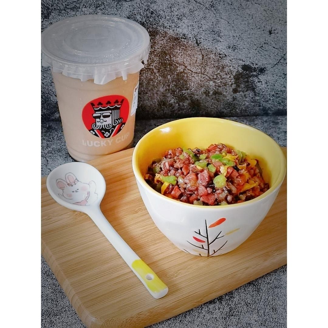 丝瓜腊肠炒米饭🍚