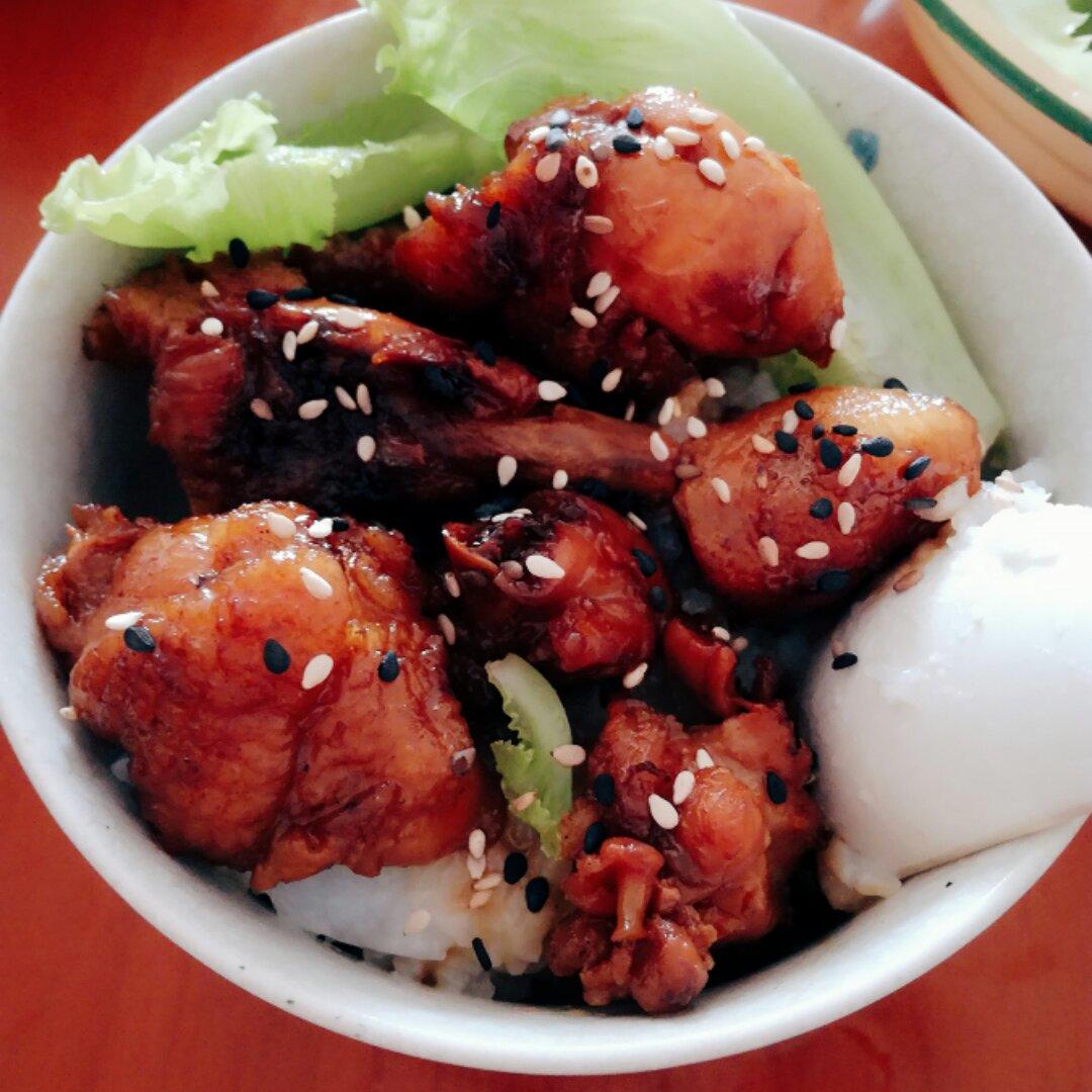 简单快手照烧鸡腿饭