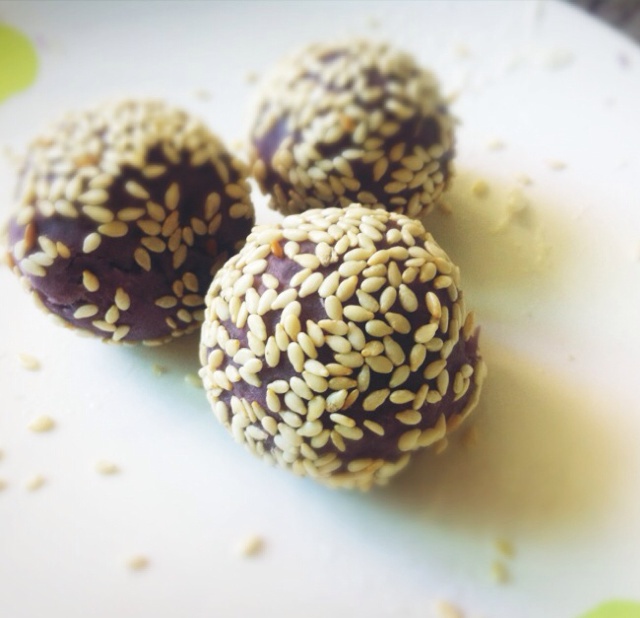 紫薯奶酪球