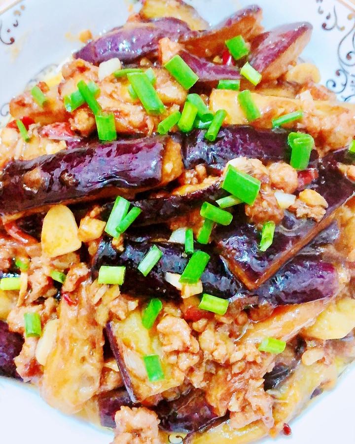 红烧肉沫茄子