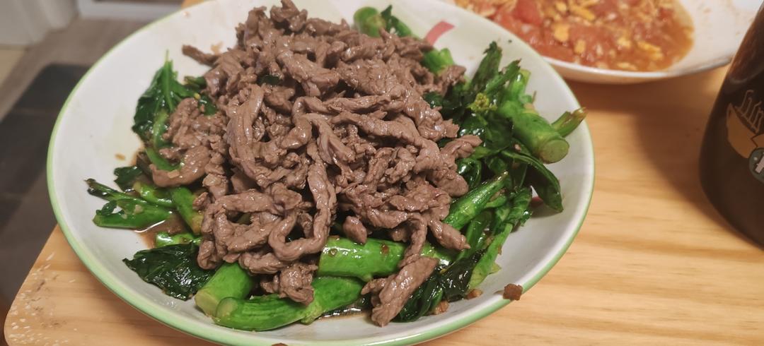 潮汕妈妈们拿手家常菜之芥蓝炒牛肉