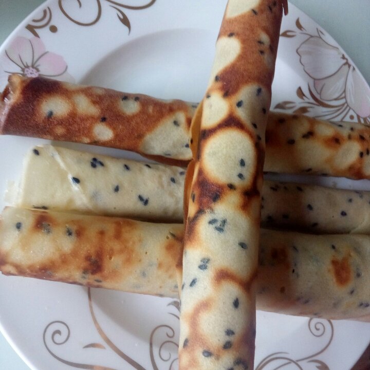 平底锅脆皮蛋卷