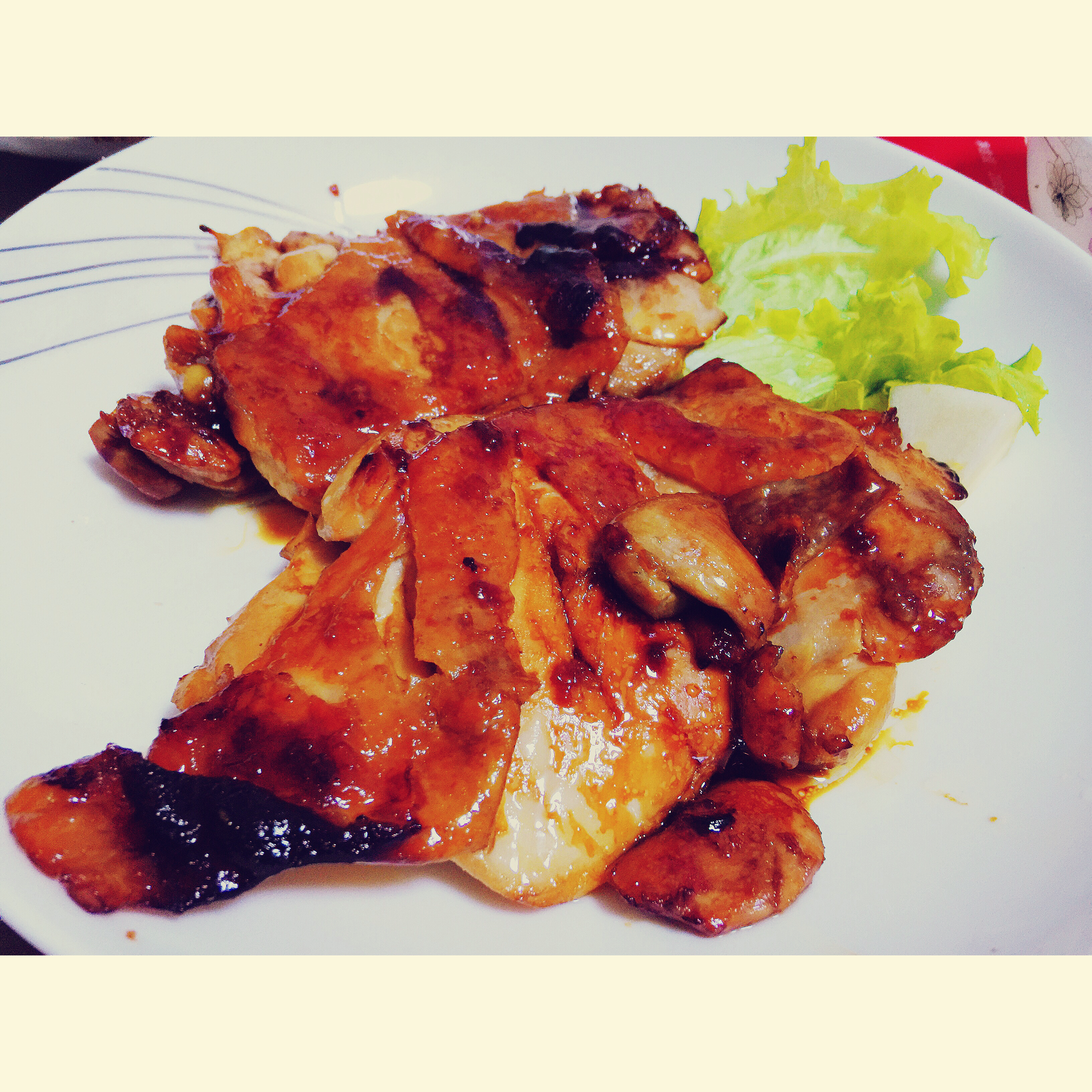 照烧鸡腿饭