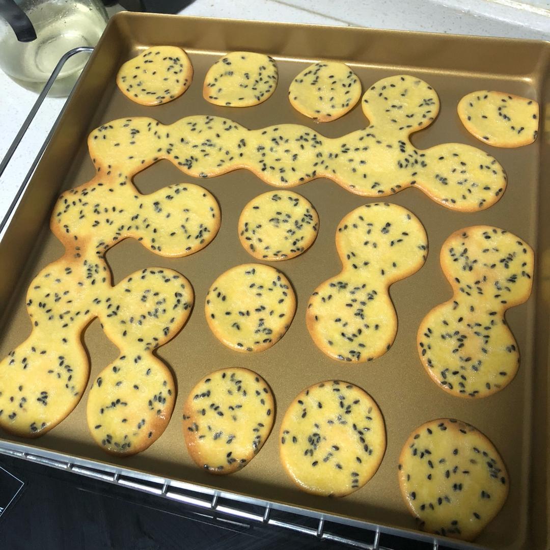 黑芝麻鸡蛋瓦片饼干 真材实料真滋味