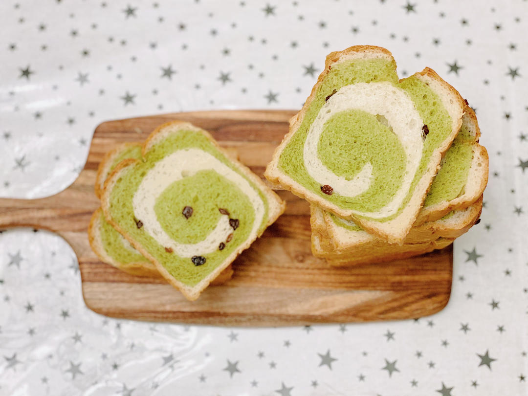 抹茶双色吐司