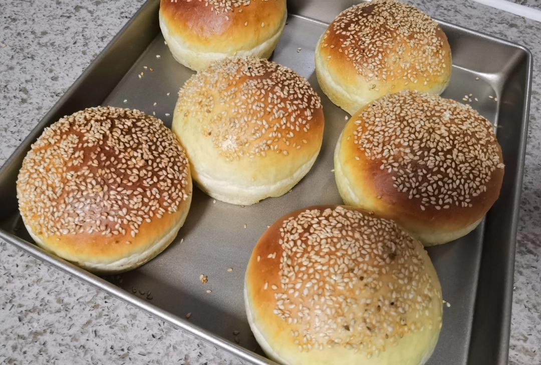 超~级松软的烫种汉堡胚