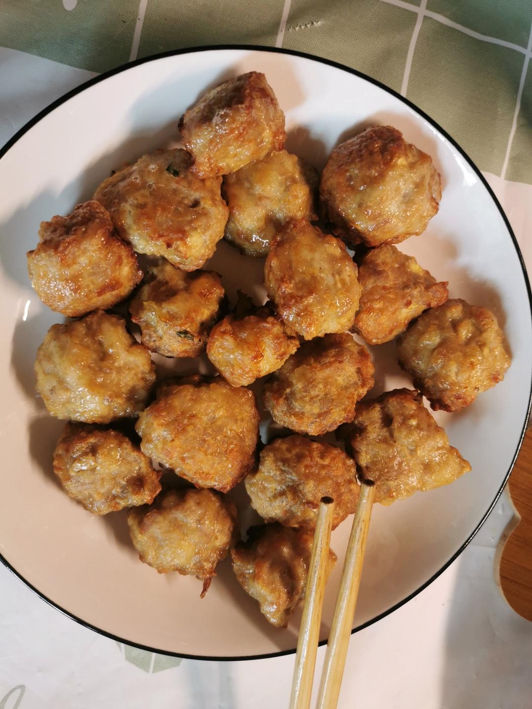 【空气炸锅】炸肉丸 烤肉丸 无油