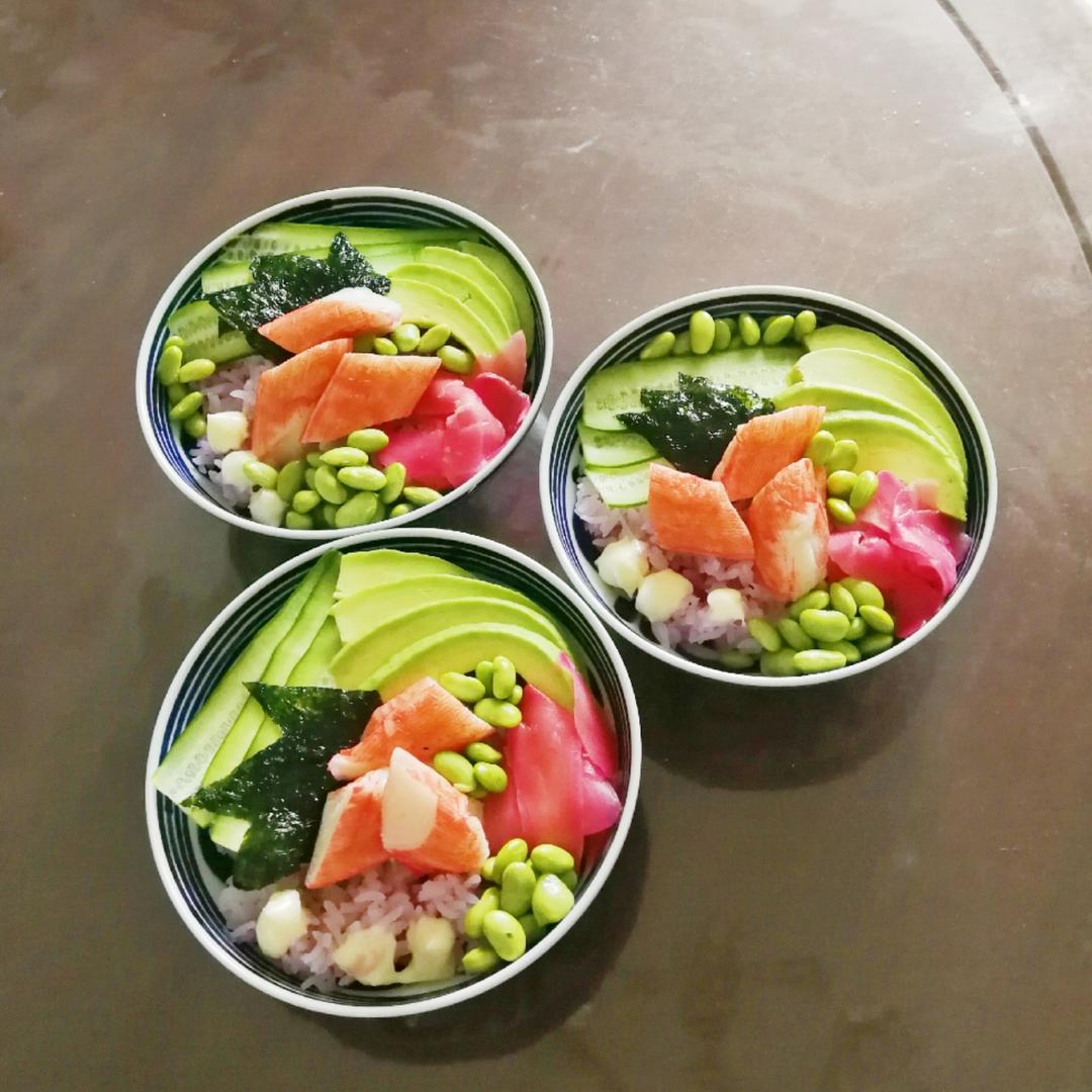 轻食五彩寿司饭