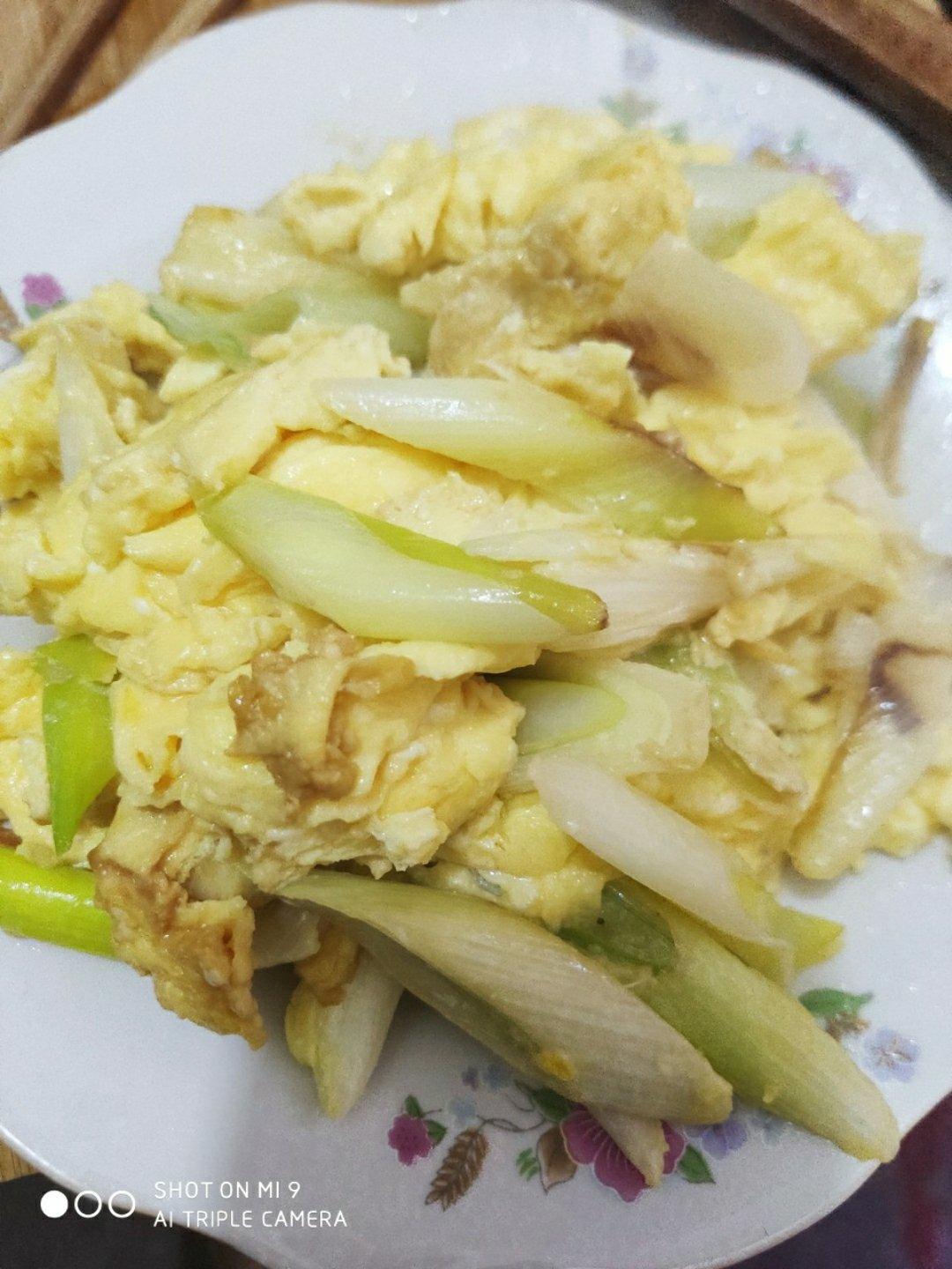 大葱炒鸡蛋
