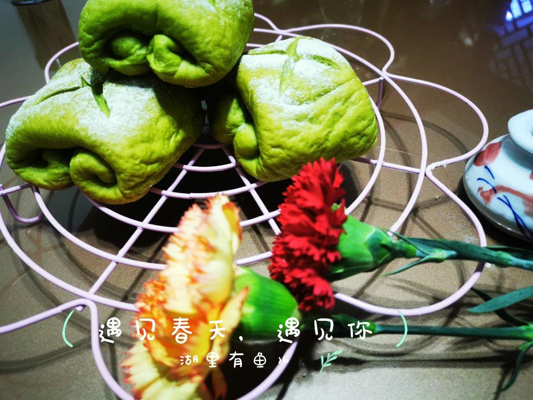 抹茶红豆牛奶卷（超好揉出手套膜的方子）
