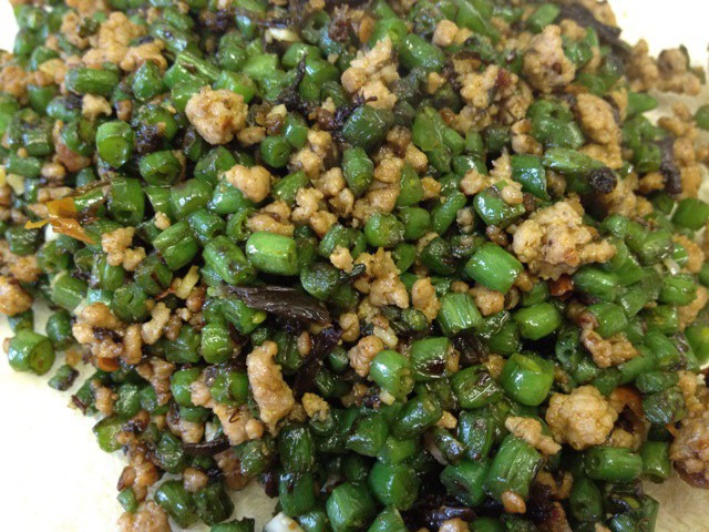 干煸榄菜肉末豆角