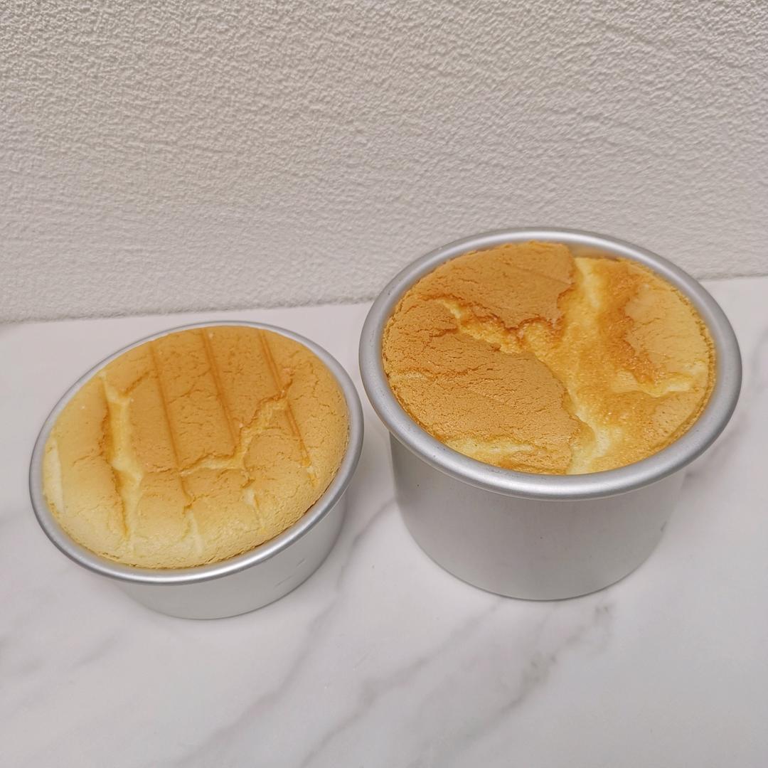 四寸抹面戚风蛋糕胚