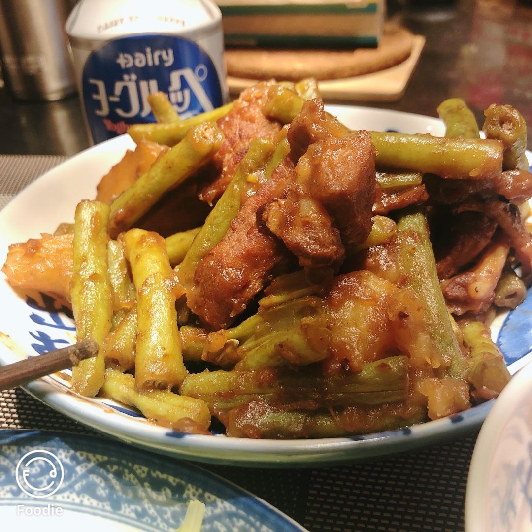 排骨炖土豆豆角