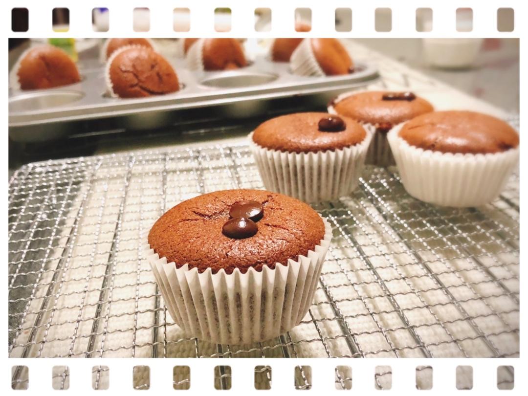 可可巧克力Cupcake纸杯子海绵蛋糕（甜品台都用本方）C6