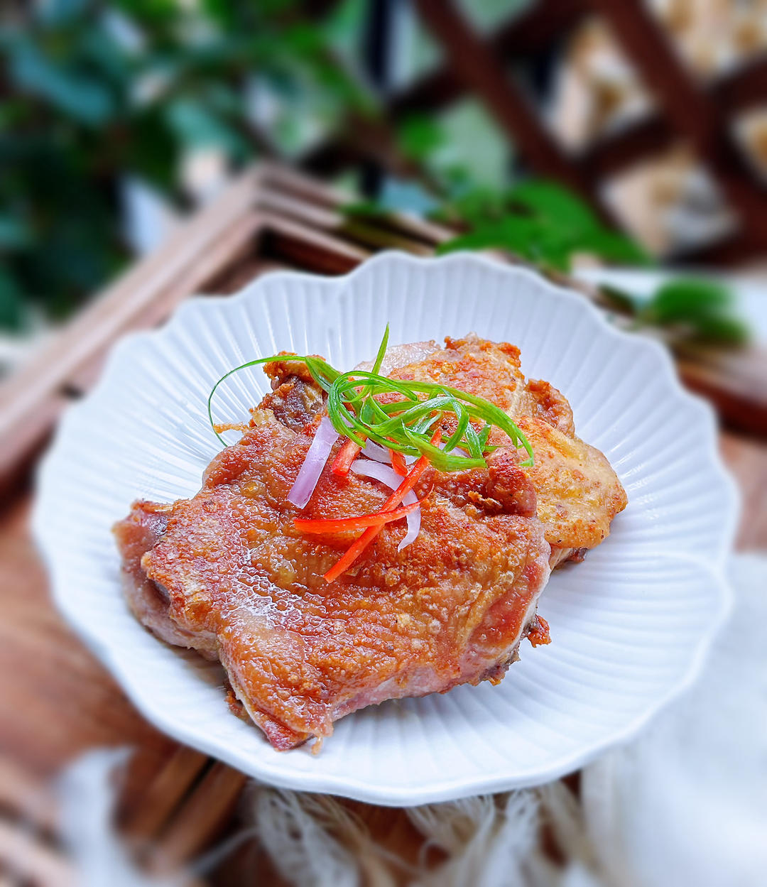 剩米饭的高光时刻～赤松茸烩饭搭香烤鸡腿肉