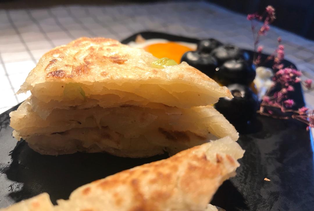 堂妈教你做飘香葱油饼