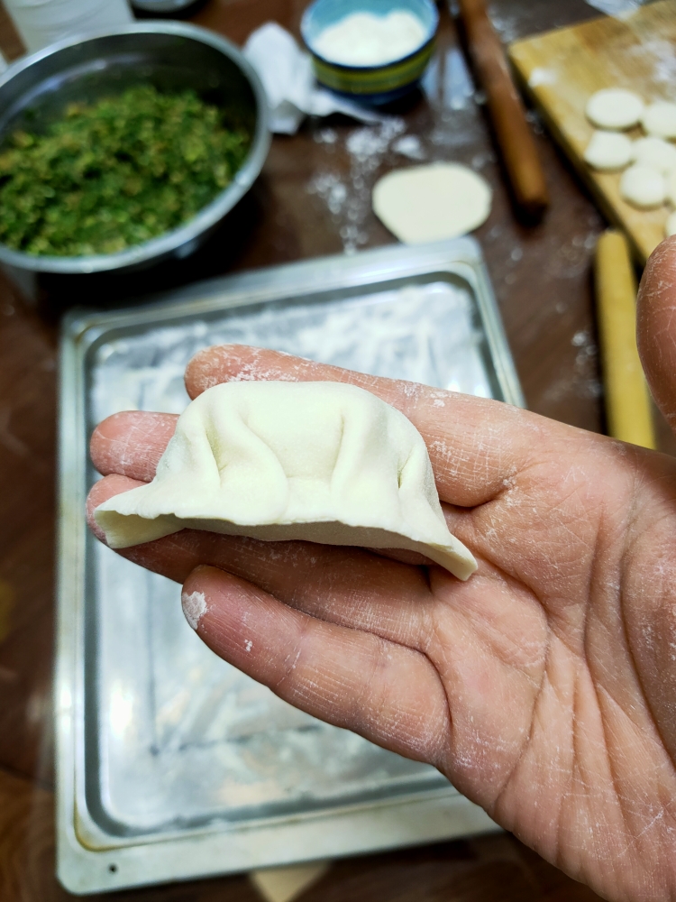 韭菜猪肉饺子(附擀皮和最简单的饺子包法)的做法 步骤21