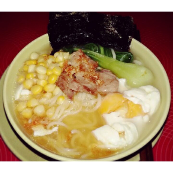 简易版日式豚拉面（浓汤宝）