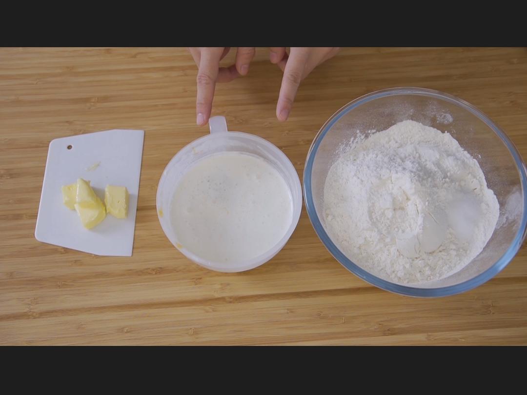 纯奶手撕吐司的做法 步骤1