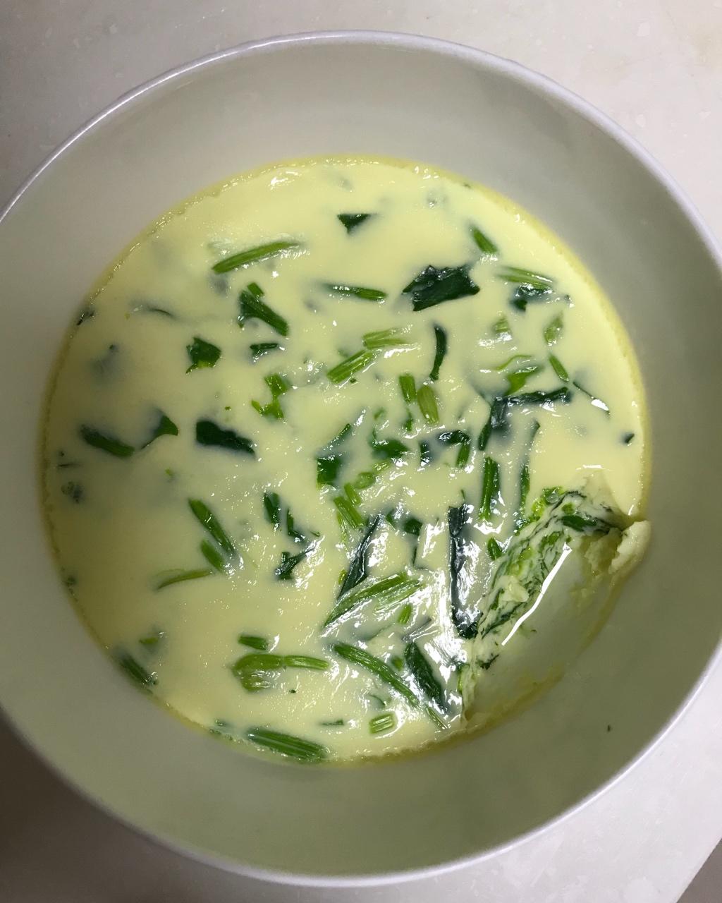 菠菜虾仁蒸蛋