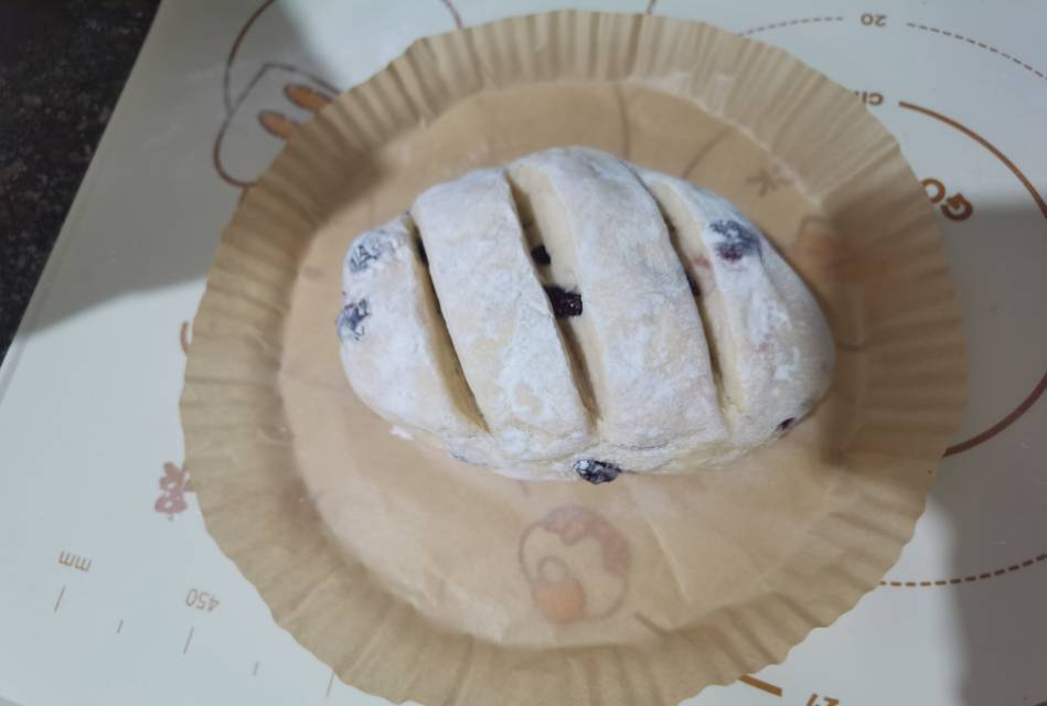 免揉蔓越莓面包，松软香甜巨好吃！一次成功✅