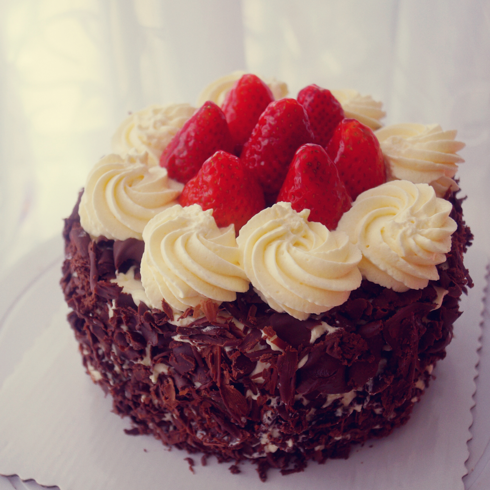 黑森林蛋糕（如何刮出大朵巧克力屑）