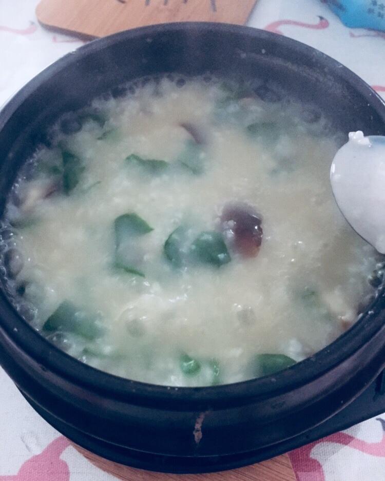 香菇青菜粥（砂锅粥）