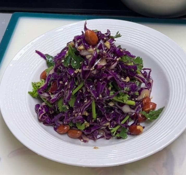 凉拌紫甘蓝的做法