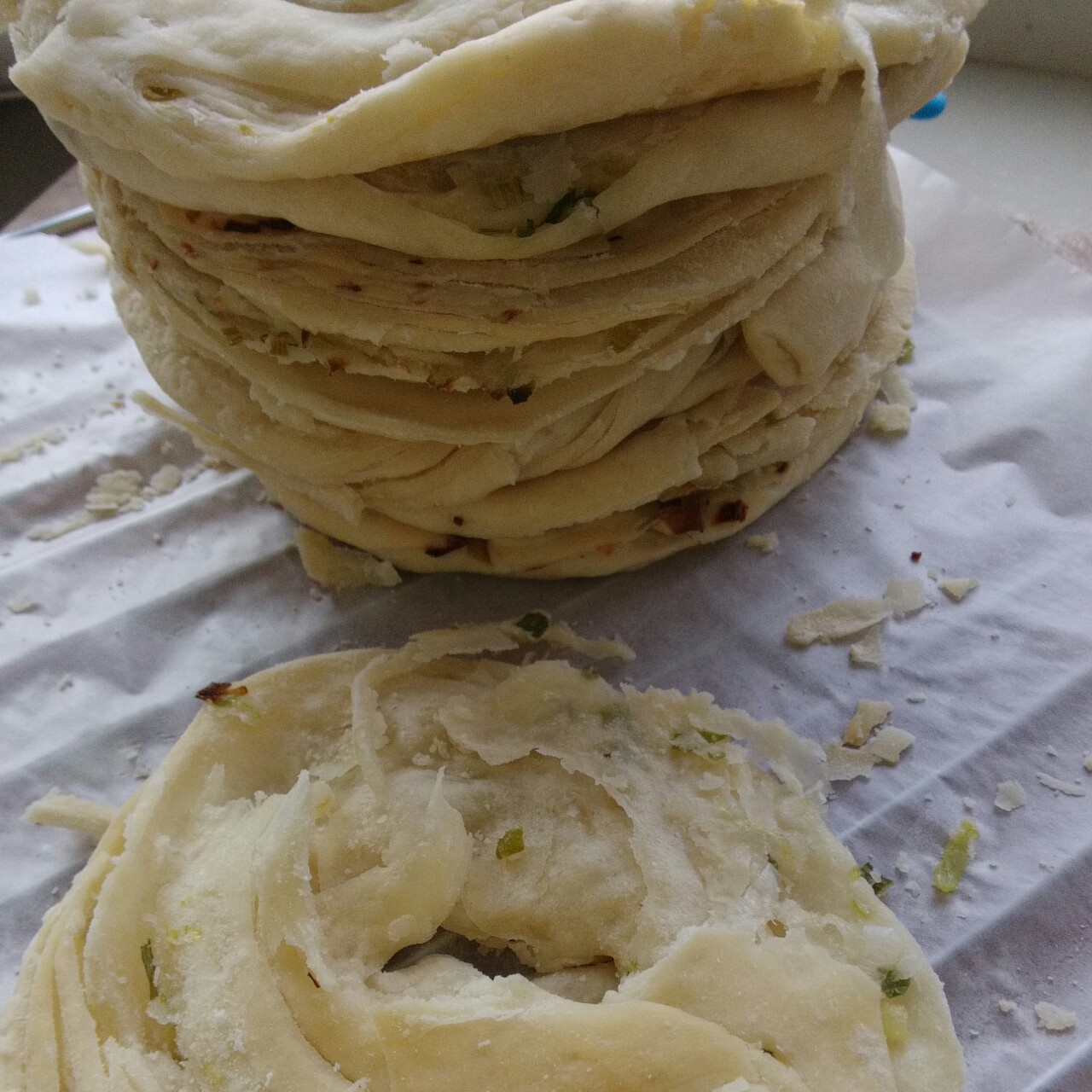 发面葱油酥饼