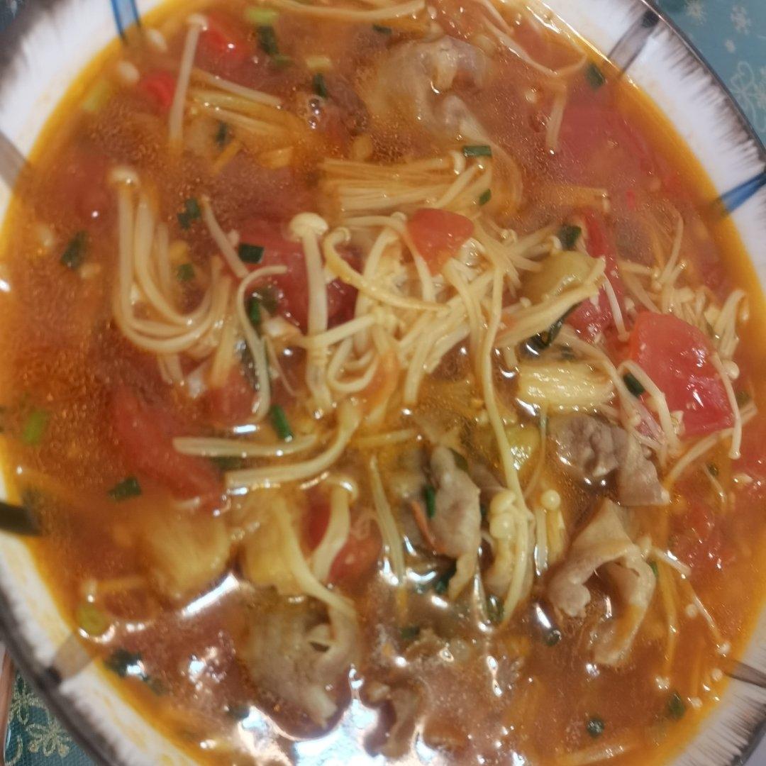 无敌下饭的番茄金针菇肥牛‼️做法简单0失败