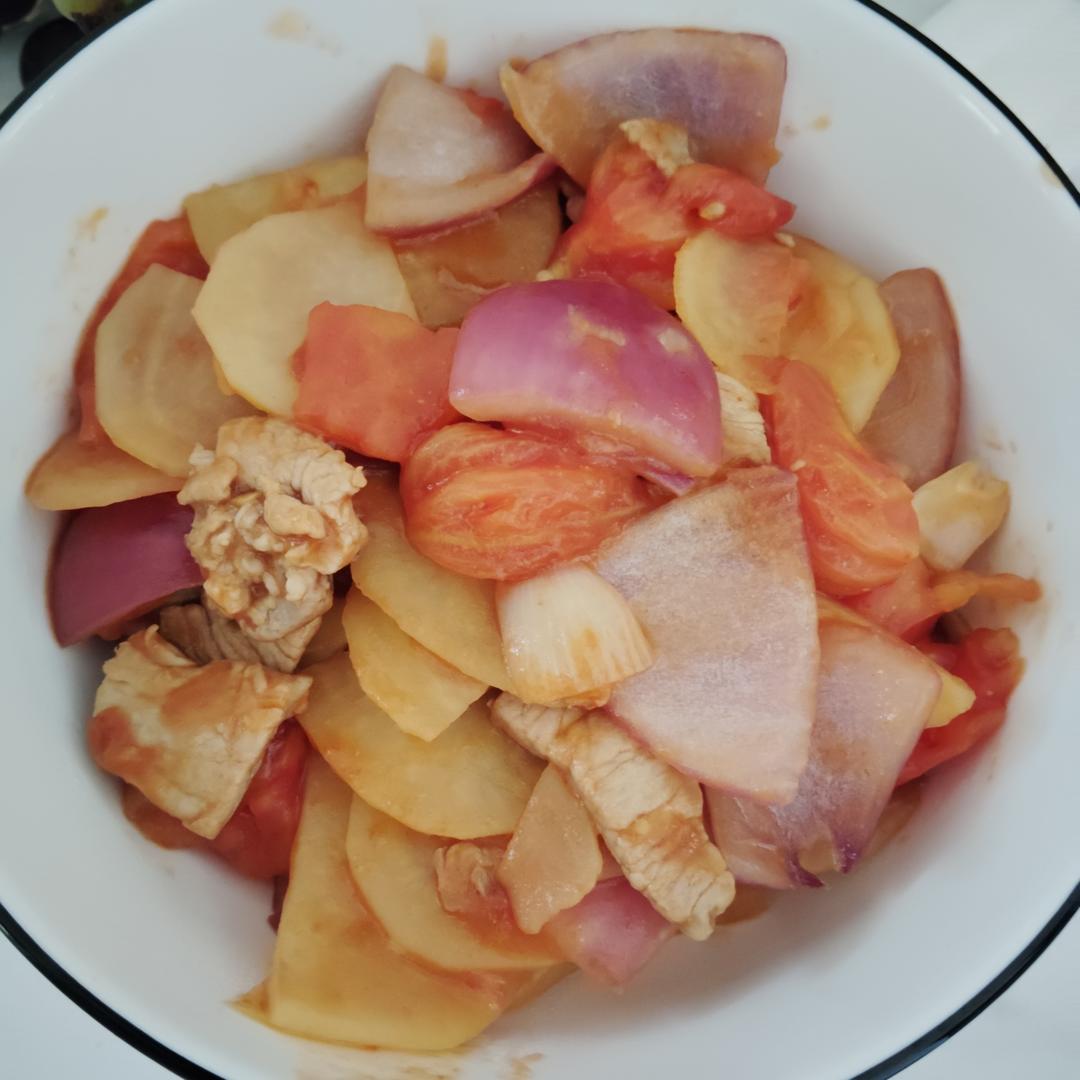 土豆洋葱西红柿【超下饭】
