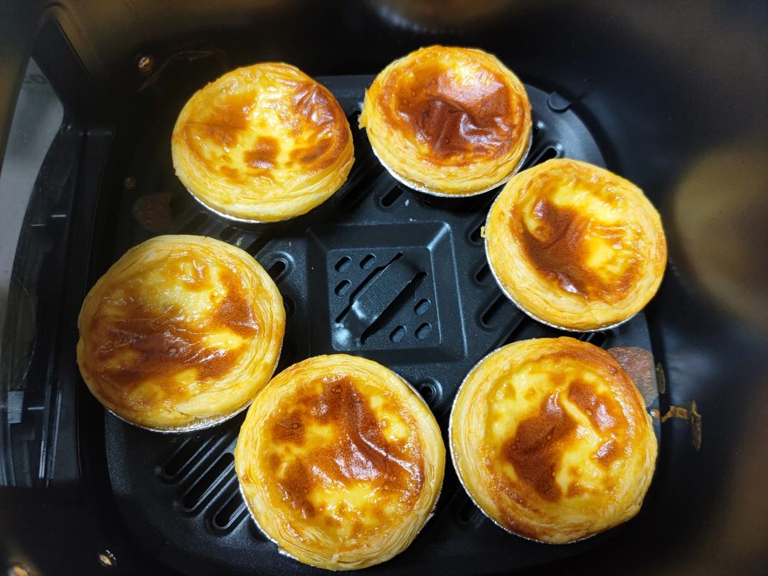 空气炸锅版全蛋葡式蛋挞『秒杀KFC』悠伴空气炸锅