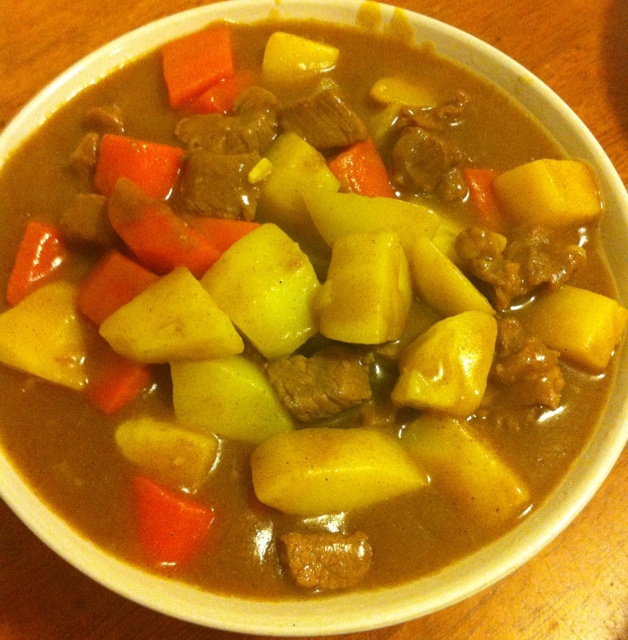 蓝胖子的世界你不懂做的咖喱牛肉