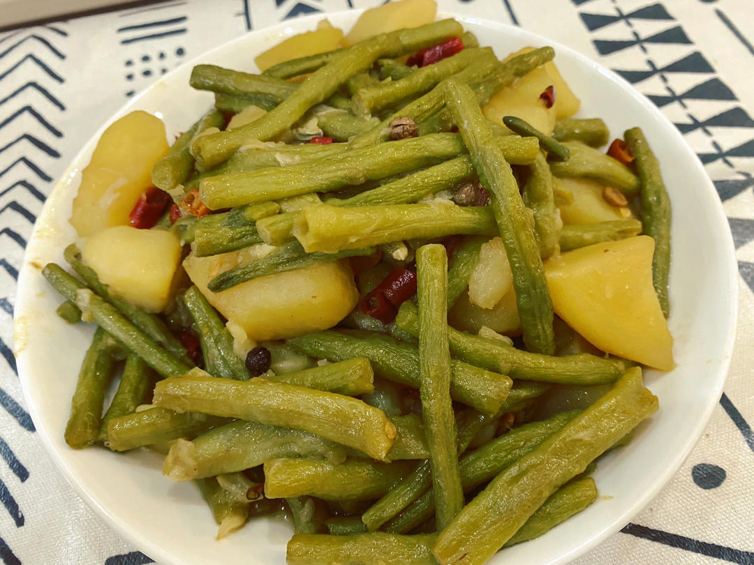 土豆炖豆角