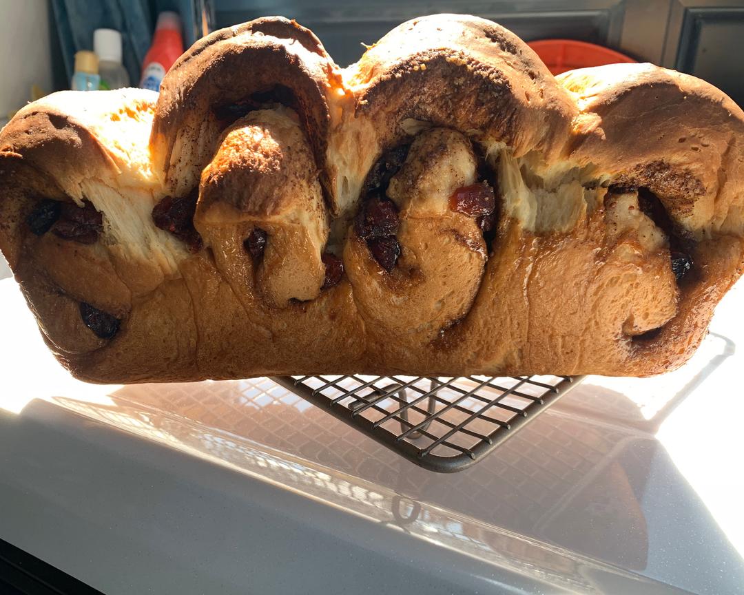 肉桂蔓越莓奶酪全麦吐司的做法