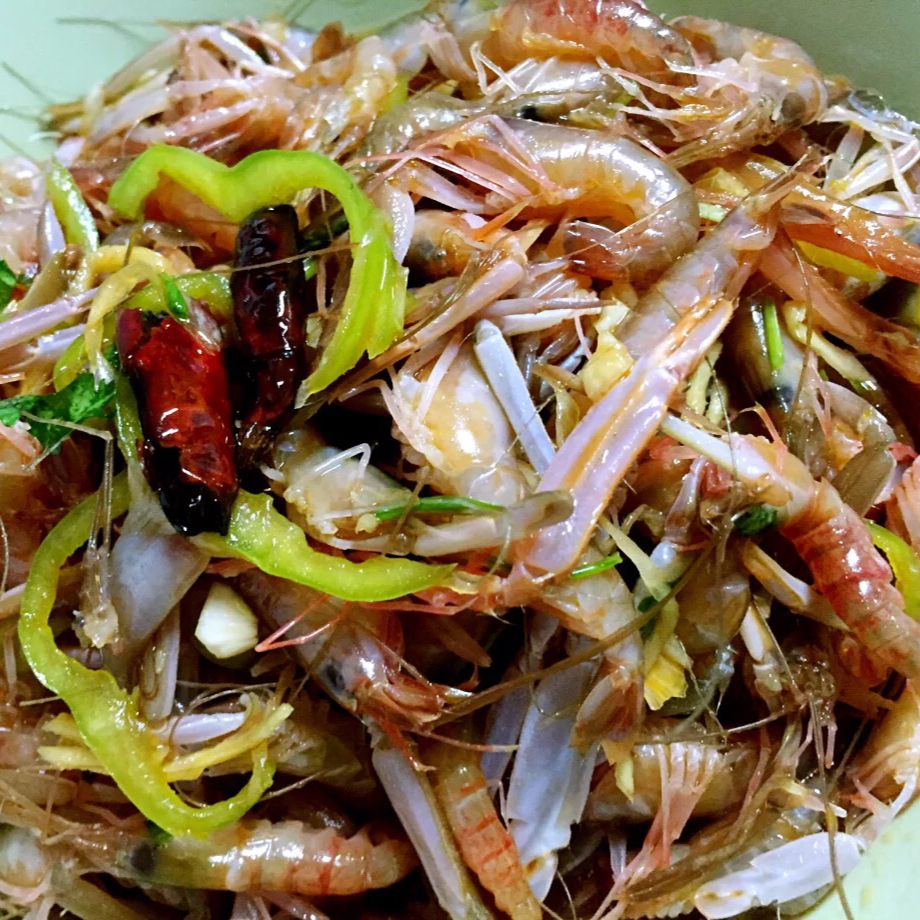 生拌麻辣嘎巴虾