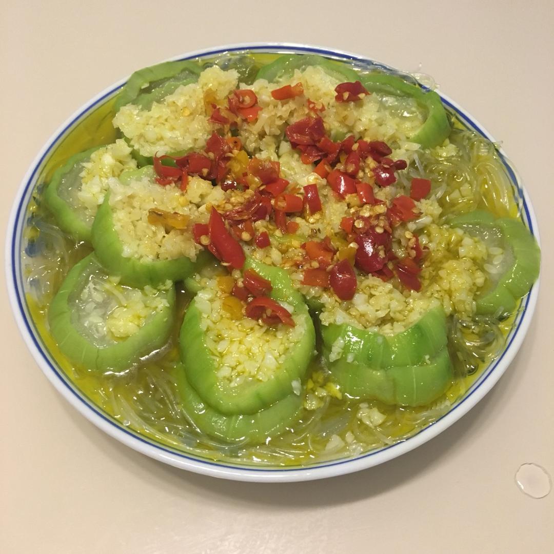 蒜茸粉丝蒸丝瓜