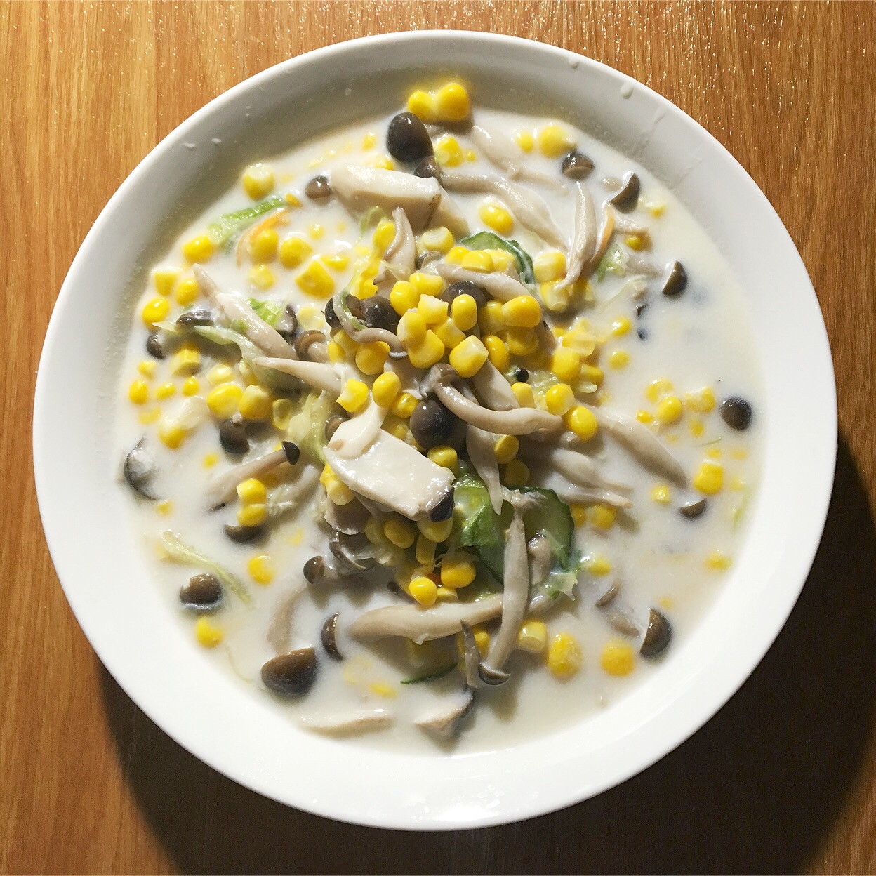 菌菇玉米浓汤的做法