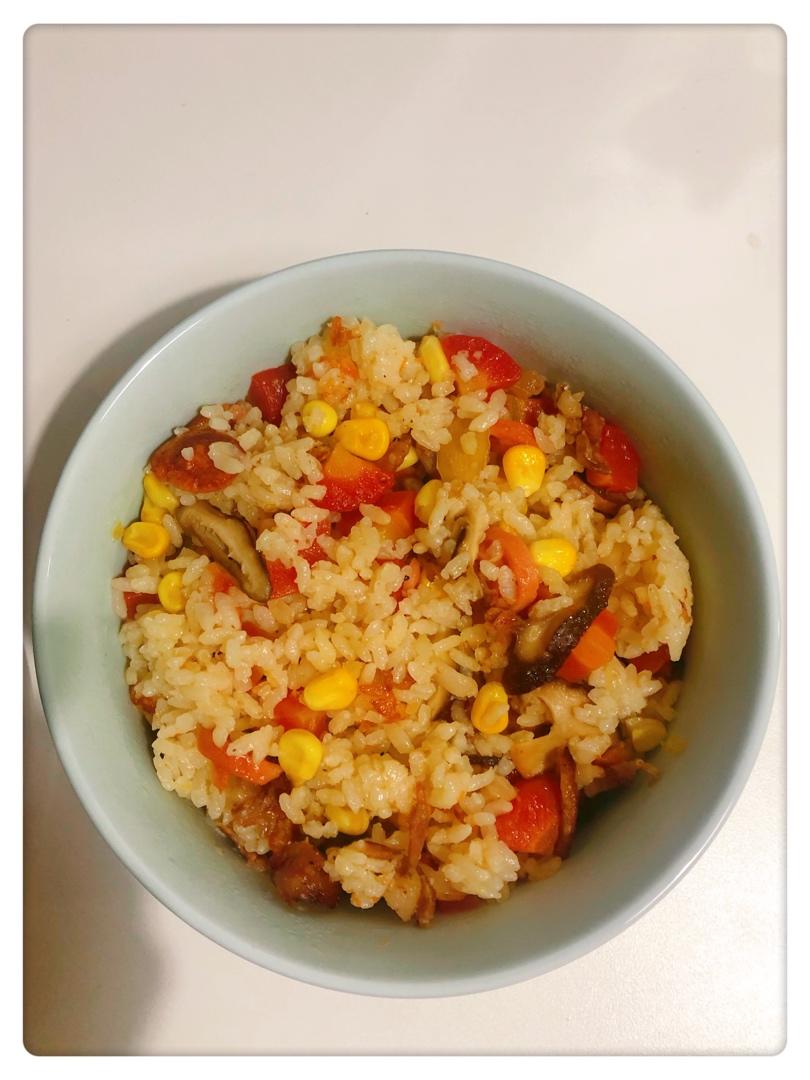 香菇腊肉饭