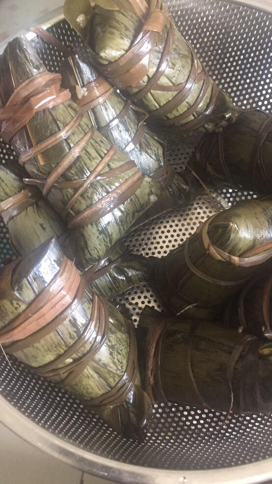 咸蛋五花肉粽子多种包法小视频