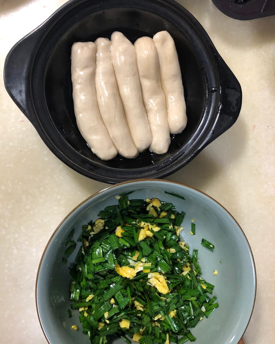 好吃好吃好吃！电饼铛韭菜饼