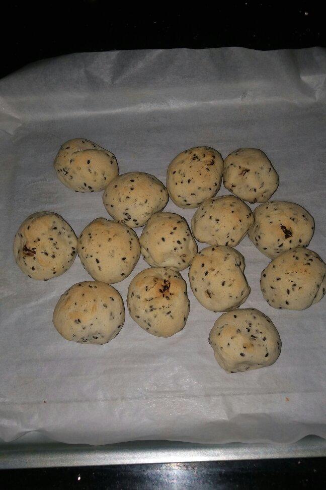 黑芝麻麻薯面包